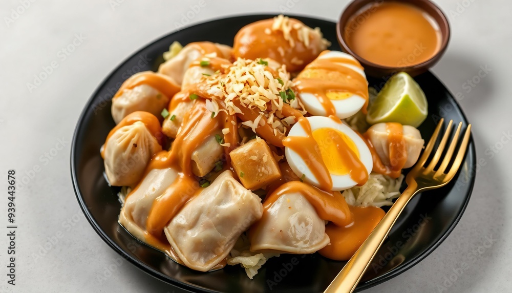 Appetizing of an Indonesian Somay dish Generative AI Appetizing of an Indonesian Somay dish Generative AI