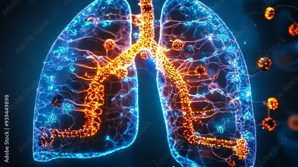 Exploring the intricate structure of human lungs with a detailed ...