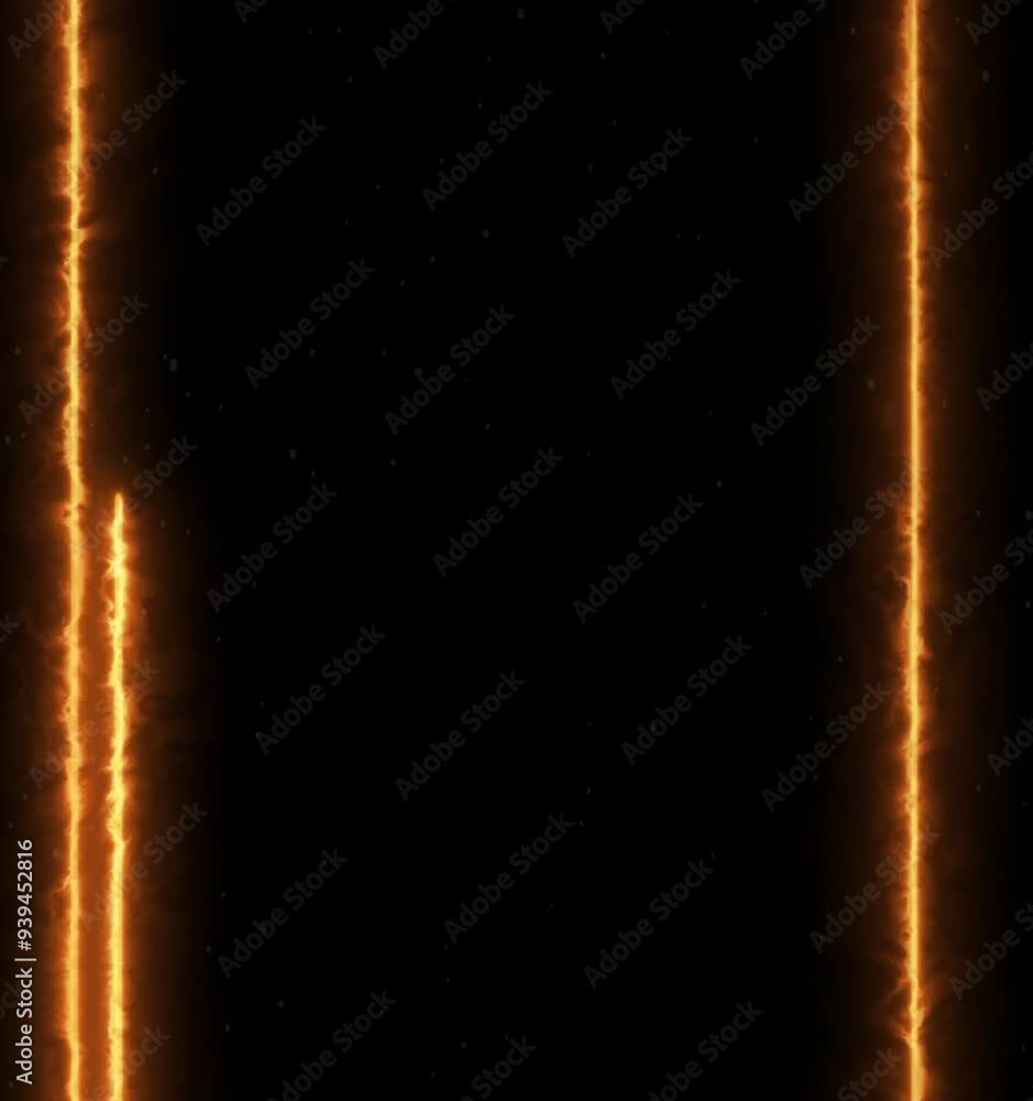 fire line effect on frame green screen background Stock Video | Adobe Stock