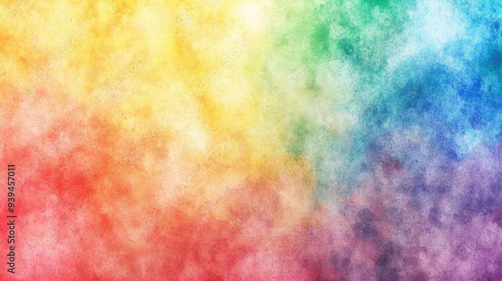 An abstract watercolor background featuring a spectrum of rainbow colors, seamlessly blending to create a colorful An abstract watercolor background featuring a spectrum of rainbow colors, seamlessly blending to create a colorful