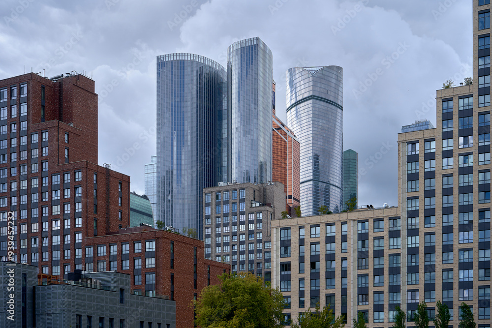 Moscow, Russia, July 22, 2024: Moscow-City High-rise buildings in the center of the Russian capital Moscow, Russia, July 22, 2024: Moscow-City High-rise buildings in the center of the Russian capital
