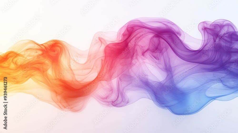 Abstract Colorful Smoke Wave Abstract Colorful Smoke Wave