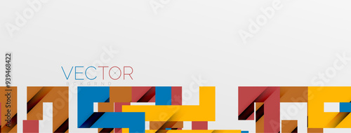 Color bend lines with shadow texture effect. Vector Illustration For Wallpaper, Banner, Background, Card, Book Illustration, landing page