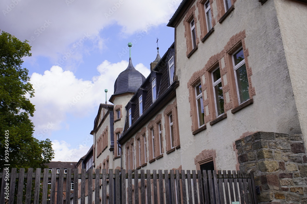 Naklejka premium Special needs school for learning, intellectual development and language. Duderstadt, Lower Saxony, Germany.