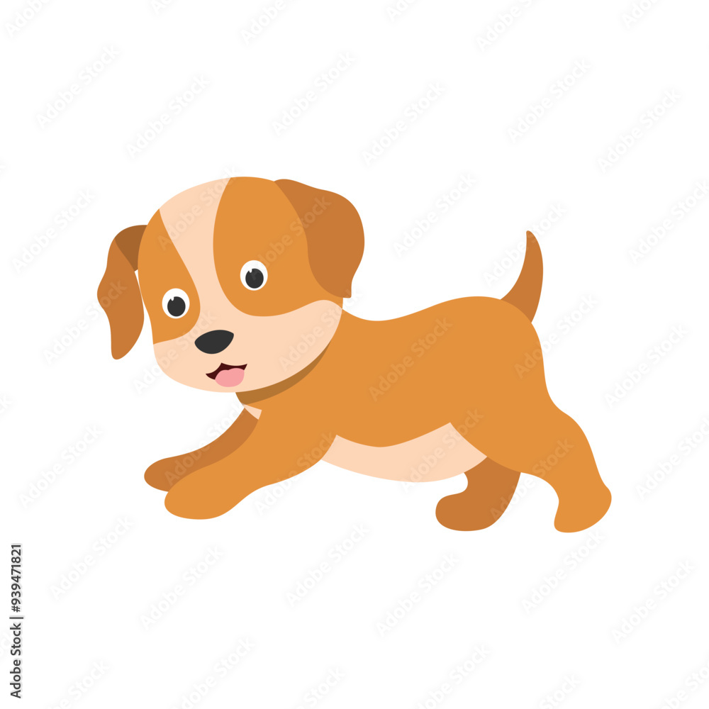 Cute Dog Vector Illustration for Pet Lovers Cute Dog Vector Illustration for Pet Lovers