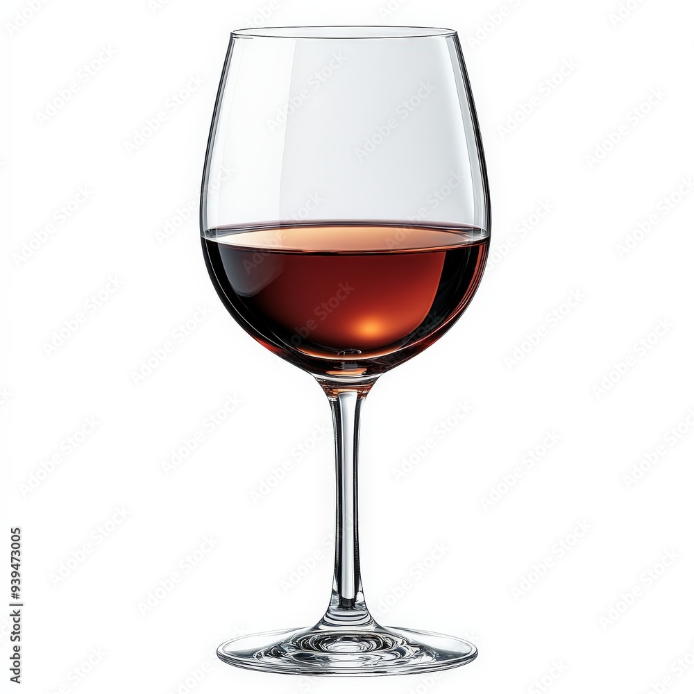 A wine glass clipart, dining element, elegant design, red wine, isolated on white background. A wine glass clipart, dining element, elegant design, red wine, isolated on white background.
