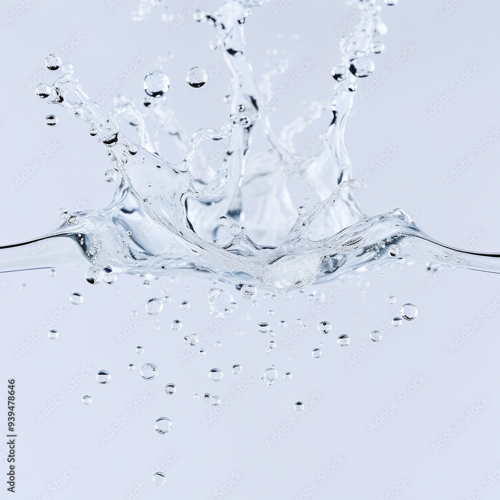 Splash of Water Droplets in Midair Splash of Water Droplets in Midair