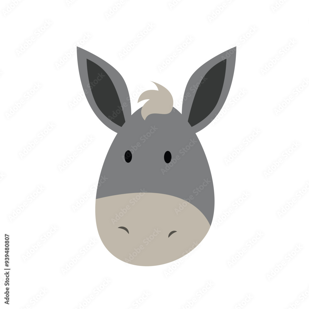 Donkey Head Vector Illustration Graphic Design Donkey Head Vector Illustration Graphic Design