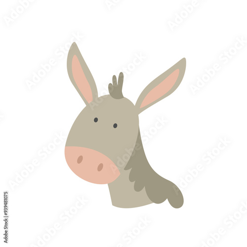 Donkey Head Vector Illustration Graphic Design