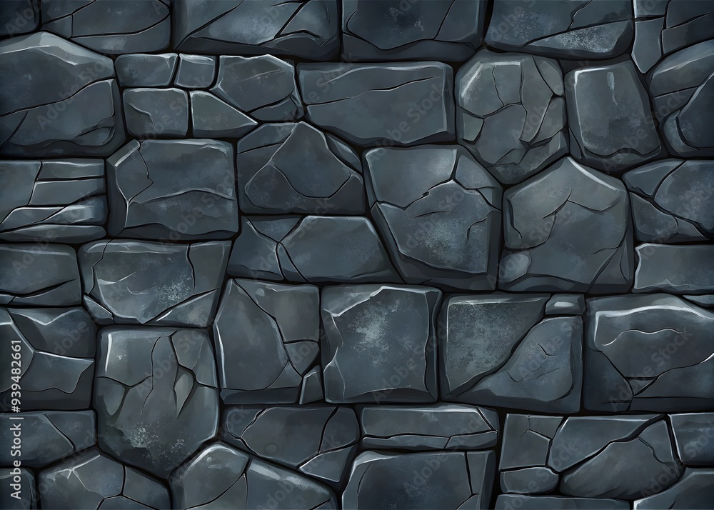 Dark Textured Stone Wall Pattern Abstract Design Art Dark Textured Stone Wall Pattern Abstract Design Art