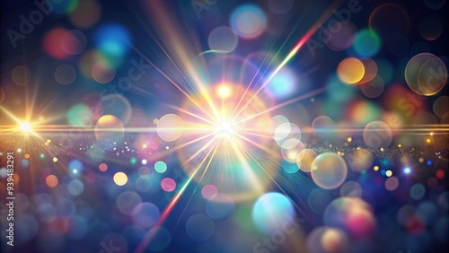 Blurred refraction light overlay effect with bokeh and organic flare , abstract, artistic, background, beauty