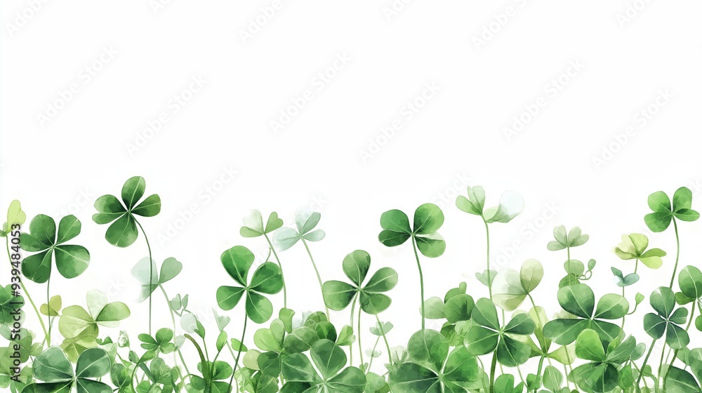 Clovers ephemera border backgrounds flower plant. Clovers ephemera border backgrounds flower plant.