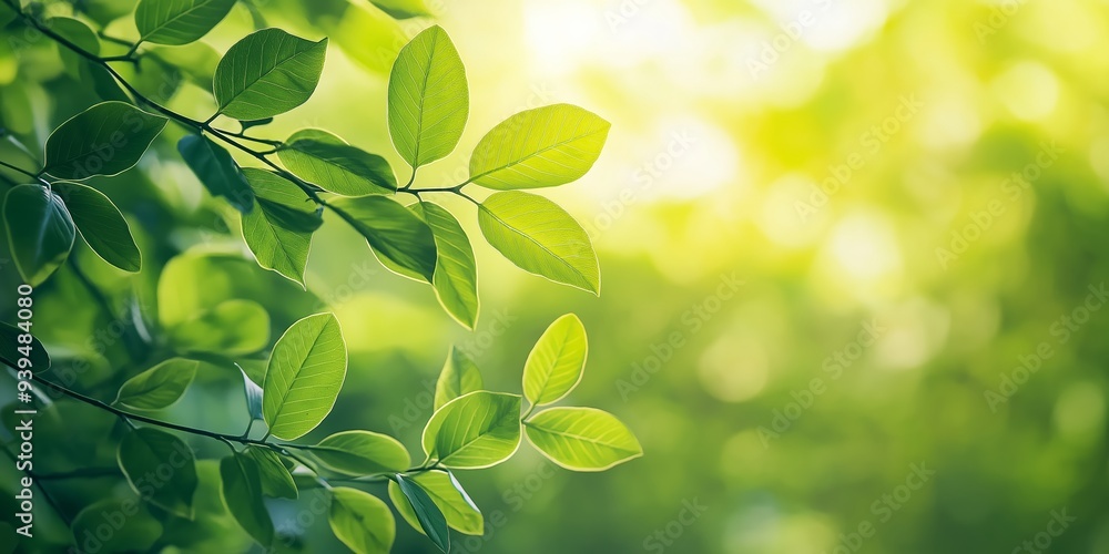Fresh leaves on summer natural green background. Eco concept, copy space. Fresh leaves on summer natural green background. Eco concept, copy space.