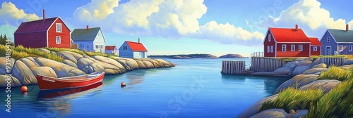 Peggys Cove. A Maritime Summer Destination in Halifax, Canada photo