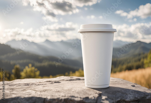 bottle in the mountains view