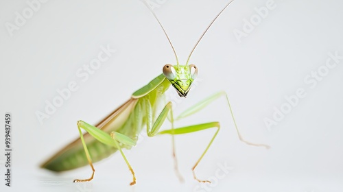 White background, nature, insect aesthetics, inspiration, mantis, insect, praying mantis, green, bug, praying, nature, animal, macro, isolated, predator, closeup, white, antenna, wildlife, grasshopper