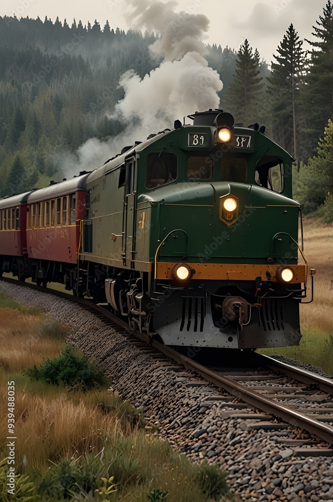 Obraz premium old steam train