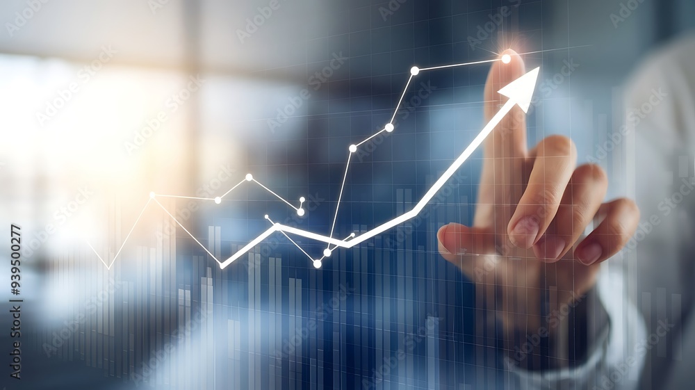 inancial Market Analysis with Growth Chart and Data Visualization inancial Market Analysis with Growth Chart and Data Visualization