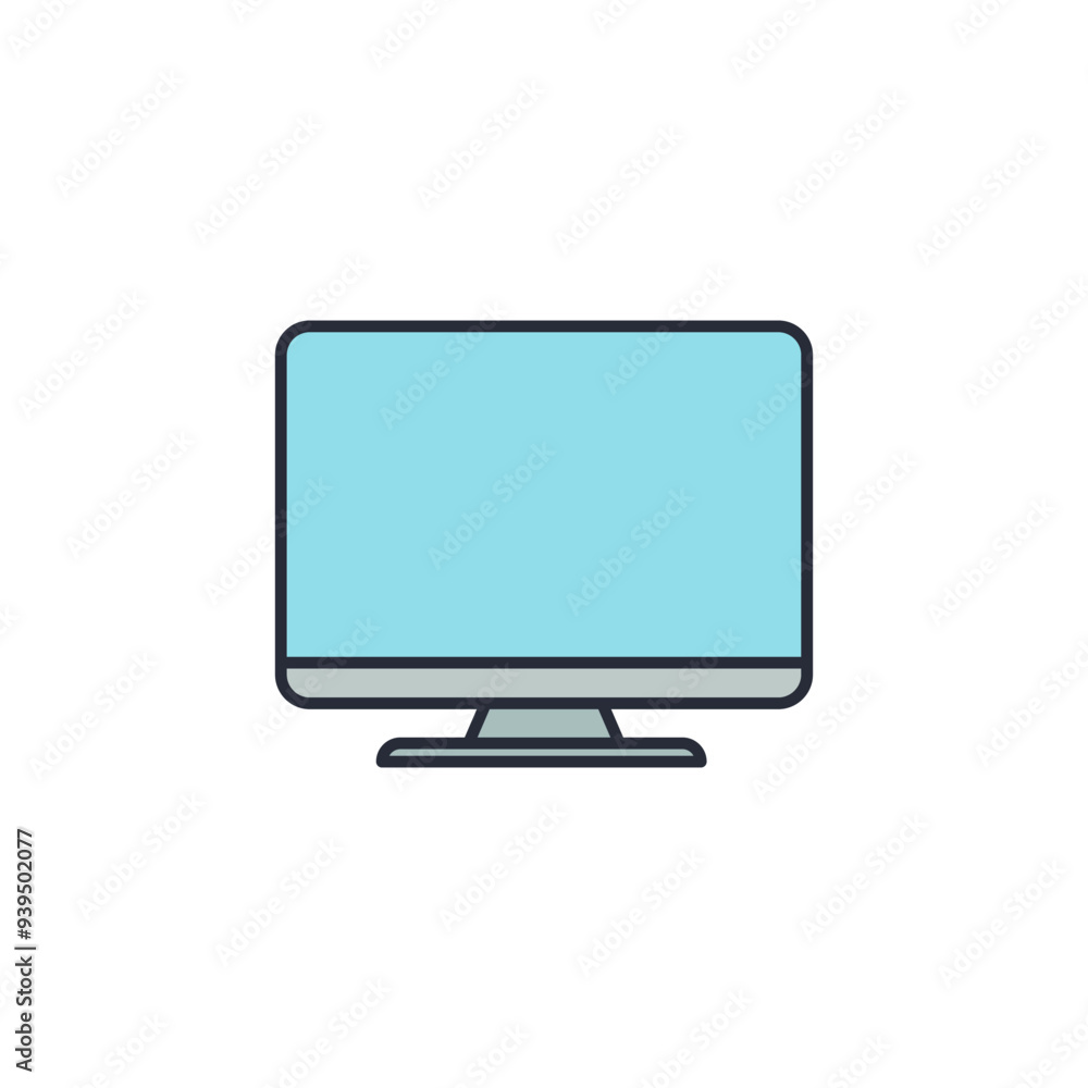 monitor icon vector illustration. monitor symbol isolated on white background monitor icon vector illustration. monitor symbol isolated on white background