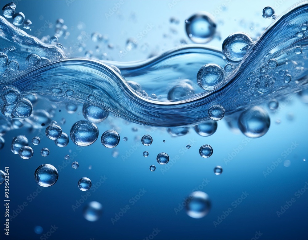 a Dynamic close-up of flowing water with bubbles of various sizes, reflecting blue tones, evoking a vibrant underwater scene. a Dynamic close-up of flowing water with bubbles of various sizes, reflecting blue tones, evoking a vibrant underwater scene.