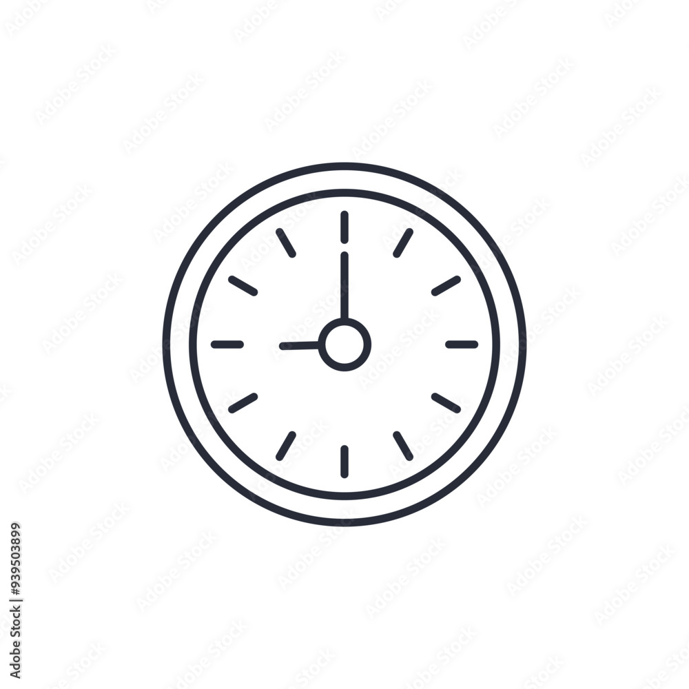 clock icon vector illustration. clock symbol isolated on white background clock icon vector illustration. clock symbol isolated on white background