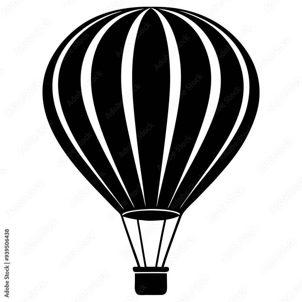 Obraz premiumBalloon Parachute vector art illustration. 