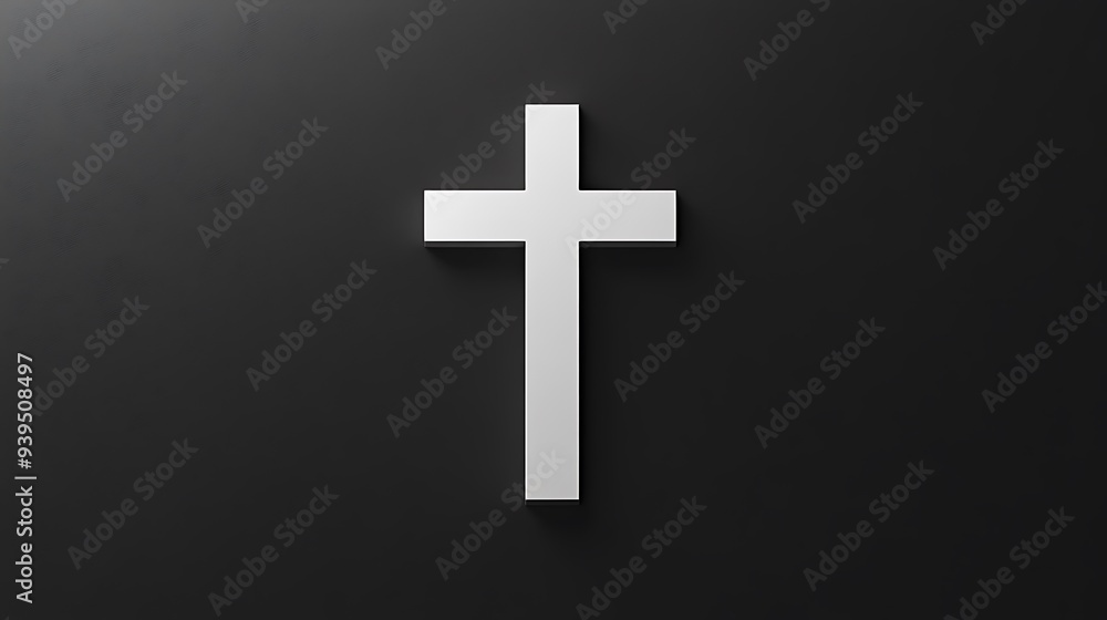 Elegant Minimalist Black and White Logo Design with Cross Symbol on High Resolution Professional Photograph Background Elegant Minimalist Black and White Logo Design with Cross Symbol on High Resolution Professional Photograph Background