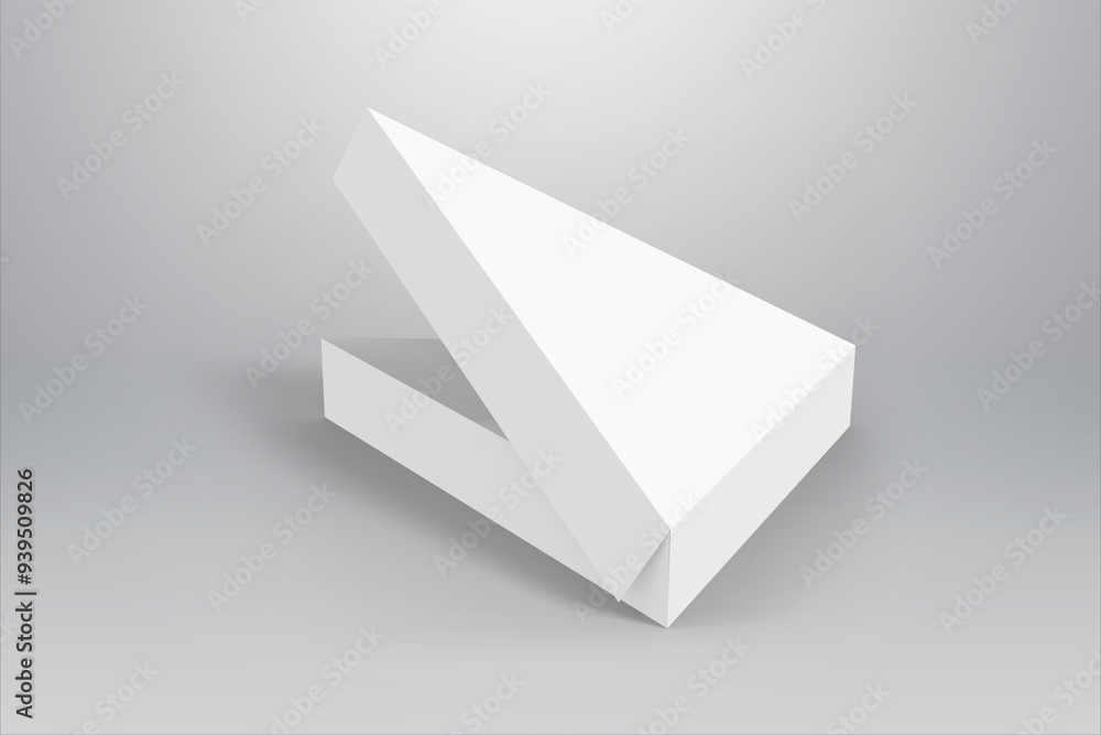 white pizza box, mockup isolated on white background, 3d illustration, 3d rendering white pizza box, mockup isolated on white background, 3d illustration, 3d rendering