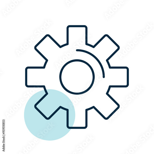 Settings icon with additional gears symbol