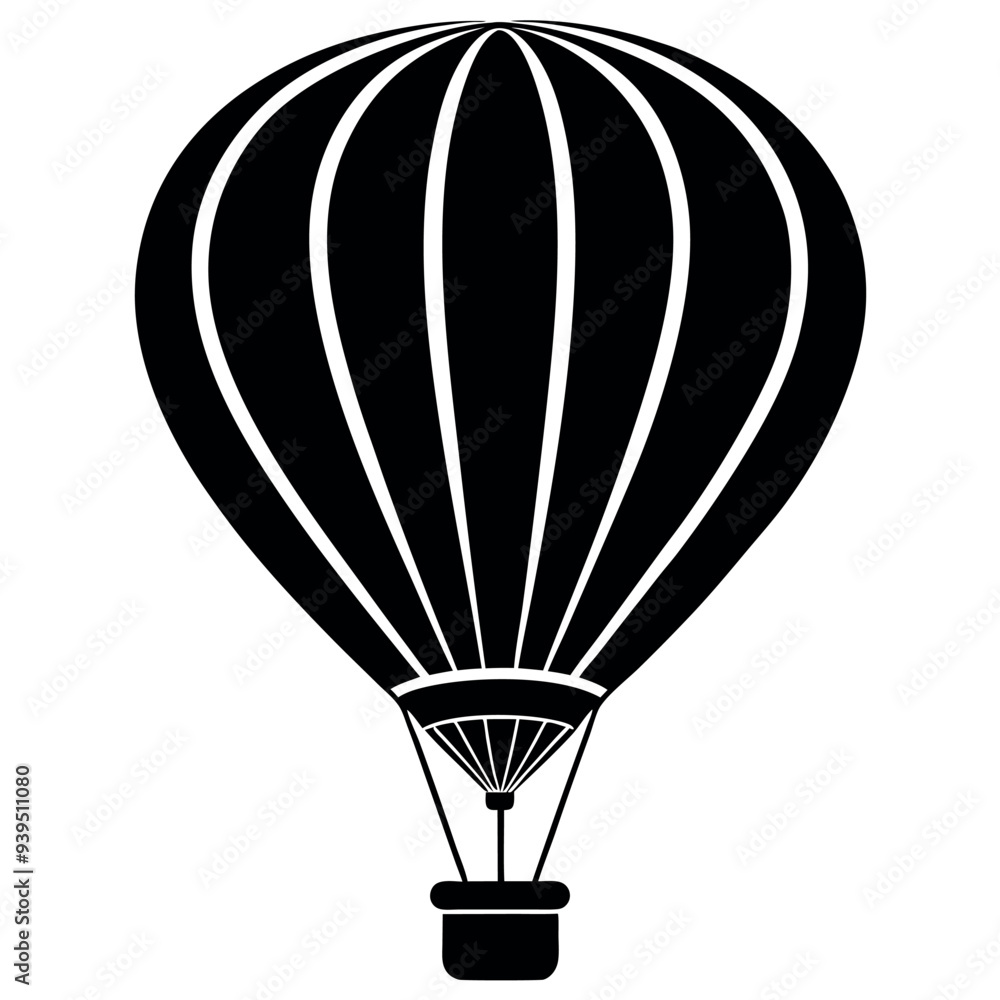 Obraz premiumBalloon Parachute vector art illustration. 
