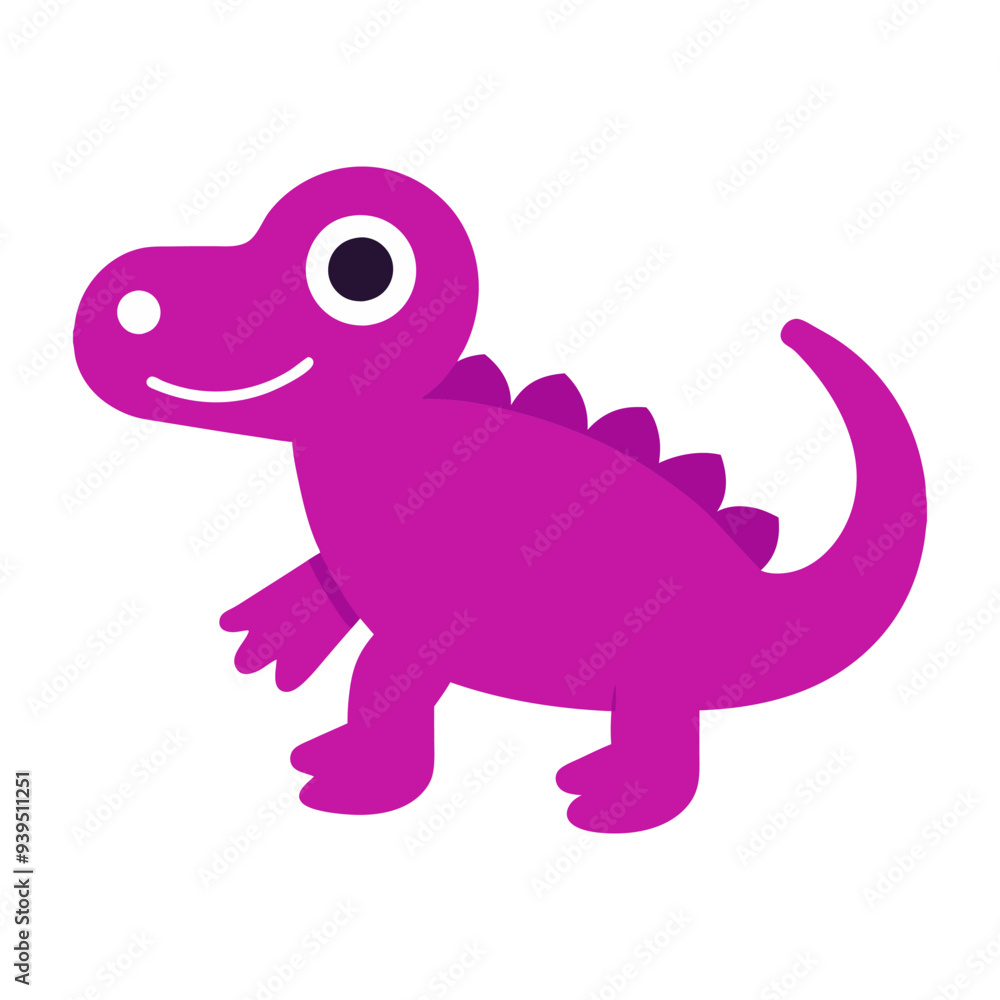 Obraz premium Cute character design of the crocodile