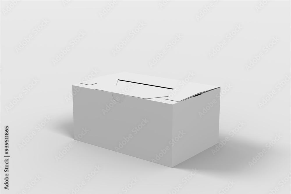 Blank white Take away box mock up isolated on white background, Blank white Take away box mock up isolated on white background,