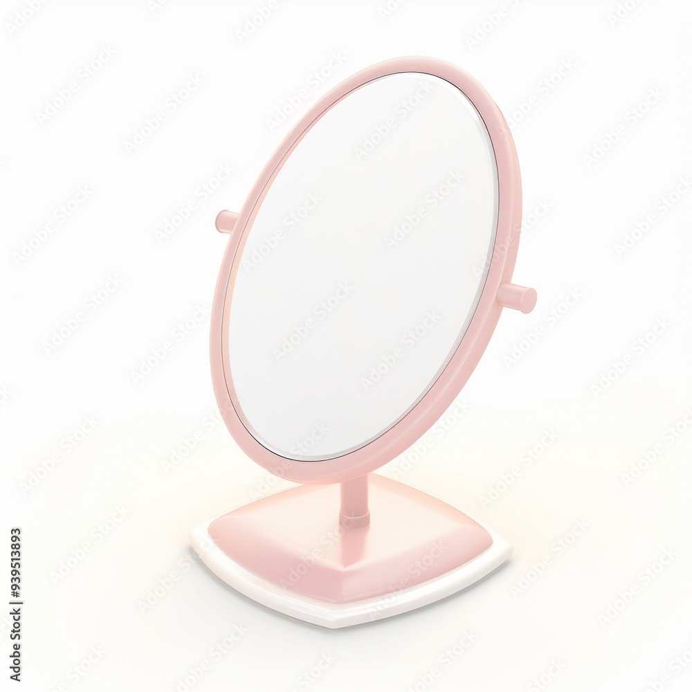 mirror in 3D style on a white background mirror in 3D style on a white background