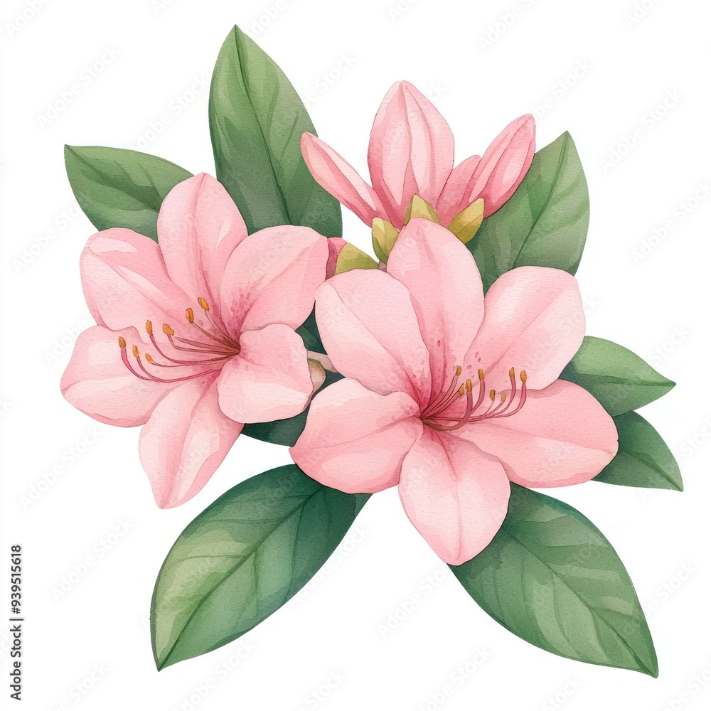 Delicate pink flowers with lush green leaves, perfect for floral designs and nature-themed projects. Delicate pink flowers with lush green leaves, perfect for floral designs and nature-themed projects.