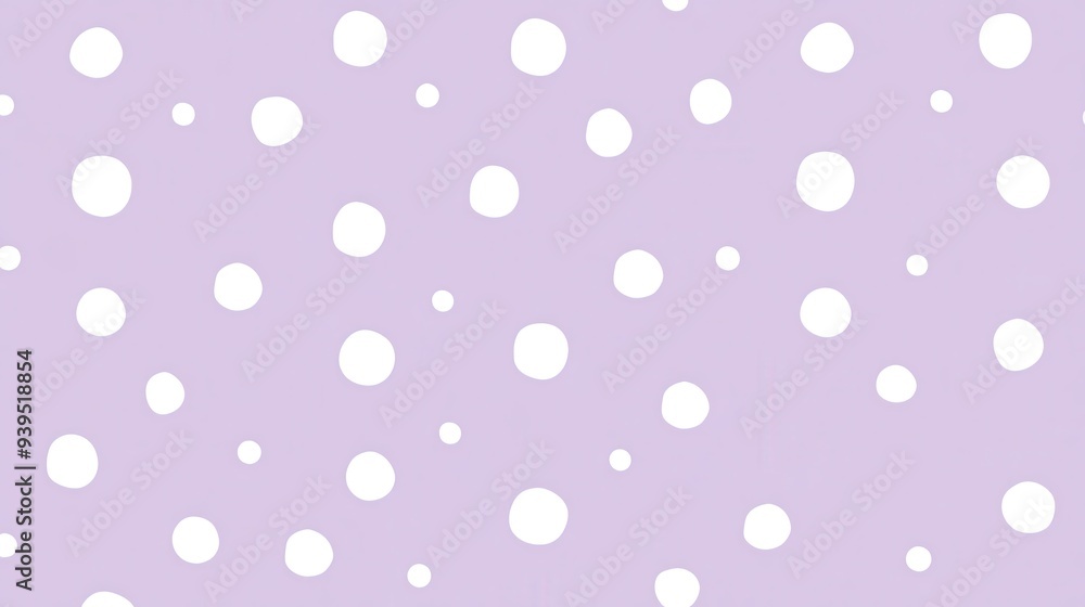 A light purple background with scattered white polka dots, creating a playful and cheerful design. A light purple background with scattered white polka dots, creating a playful and cheerful design.