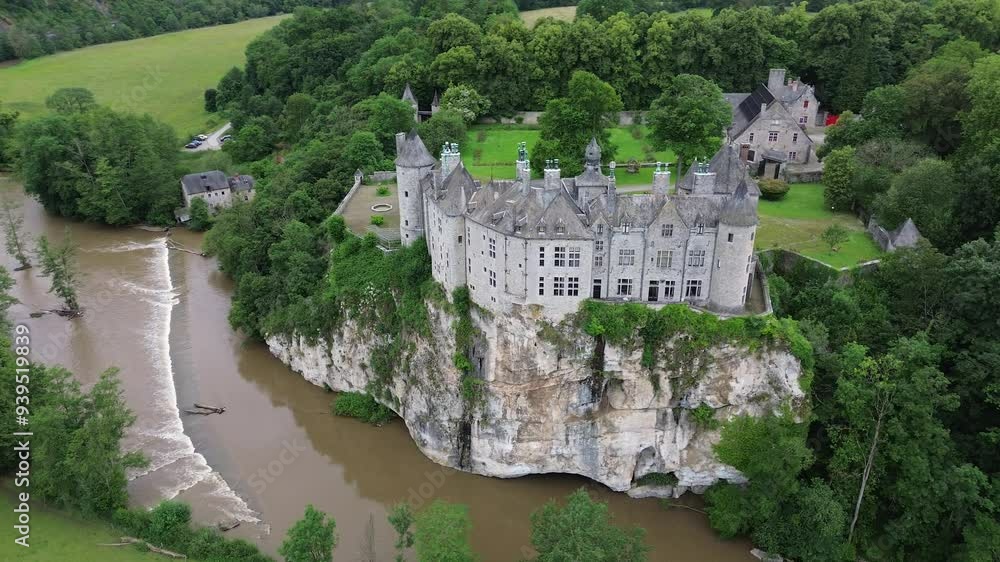 drone video Walzin castle belgium europe drone video Walzin castle belgium europe
