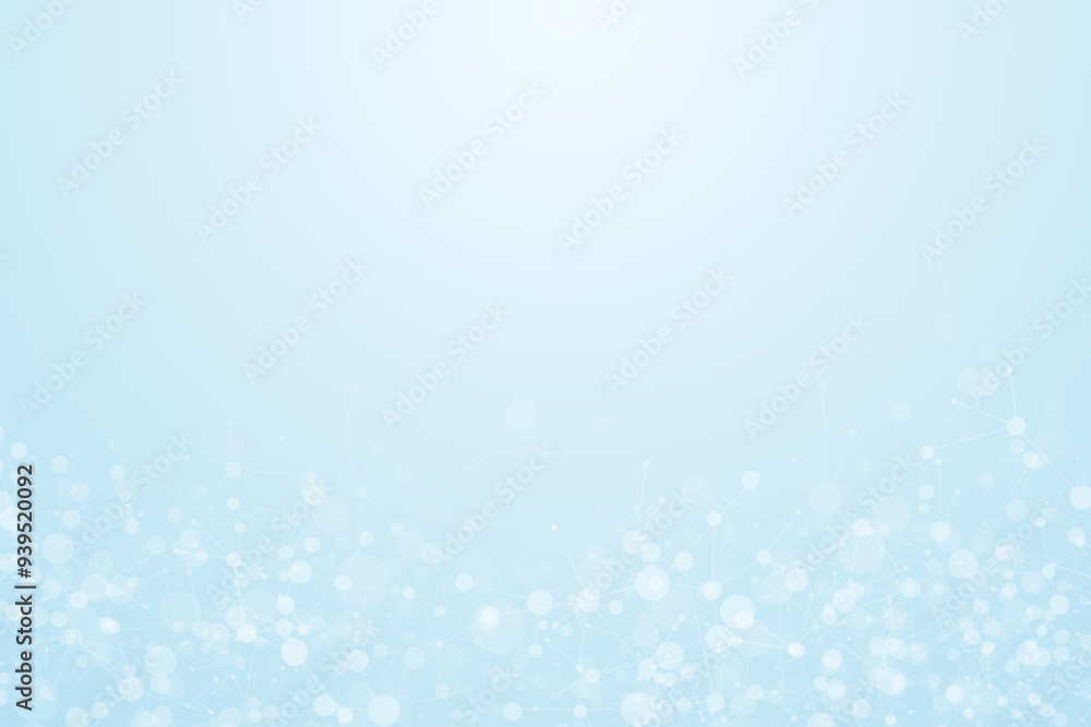 Molecules on gray background. Used for design healthcare, science and medicine background. DNA strand. Molecular structures Molecules on gray background. Used for design healthcare, science and medicine background. DNA strand. Molecular structures