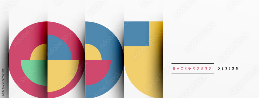 Modern geometrical abstract background - circles. Business or technology presentation design Modern geometrical abstract background - circles. Business or technology presentation design