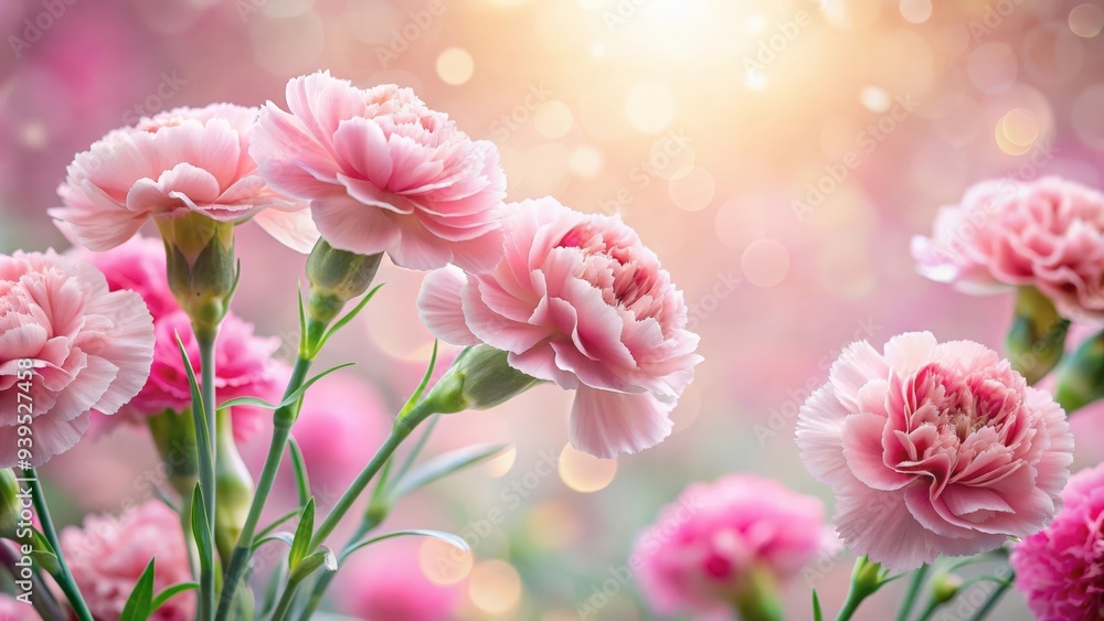 Sweet pink carnation flowers in soft color and blur style for valentine background, pink, carnation, flowers, sweet, soft Sweet pink carnation flowers in soft color and blur style for valentine background, pink, carnation, flowers, sweet, soft