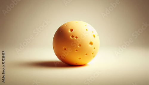 cheese ball isolated on clean background