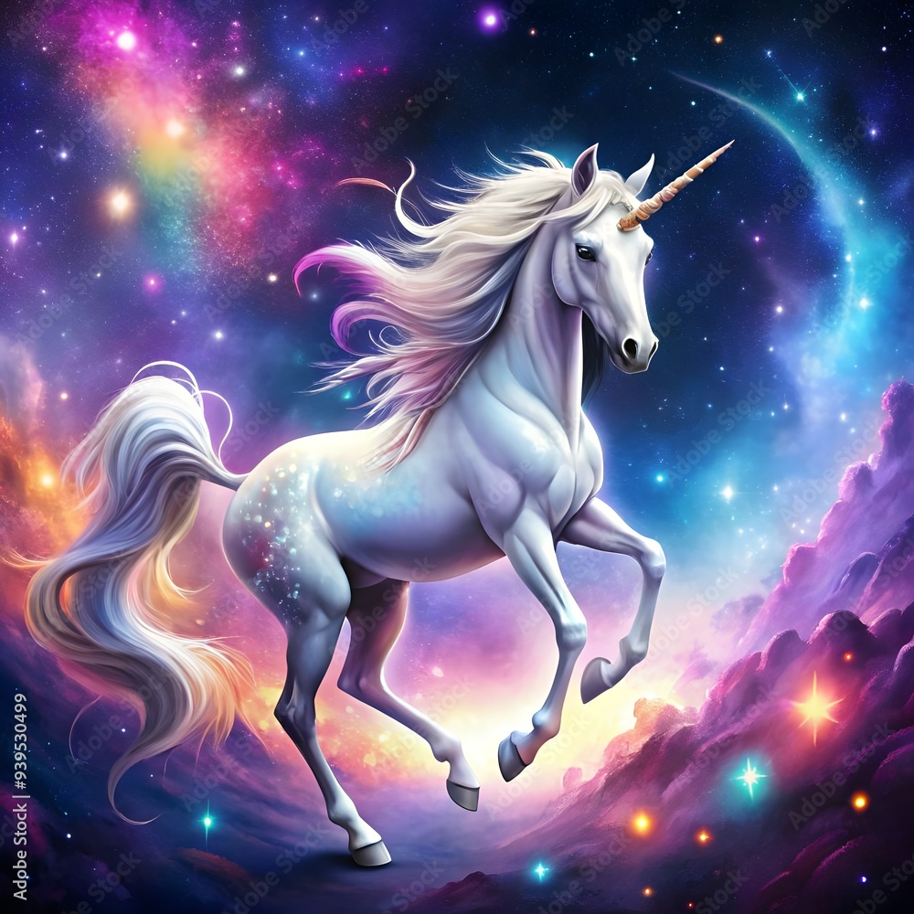 cosmic journey of a rainbow unicorn through the galaxy cosmic journey of a rainbow unicorn through the galaxy