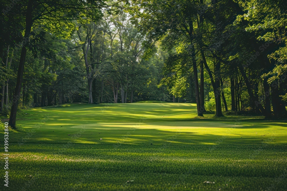 Fototapeta premium Serene Green Golf Course