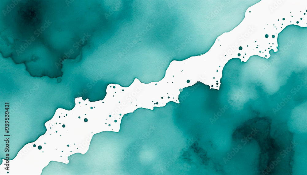 Obraz premium blue watercolor background