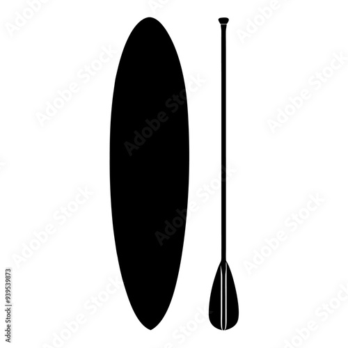 Vector stand up and paddle surf board on a isolated white background (11)