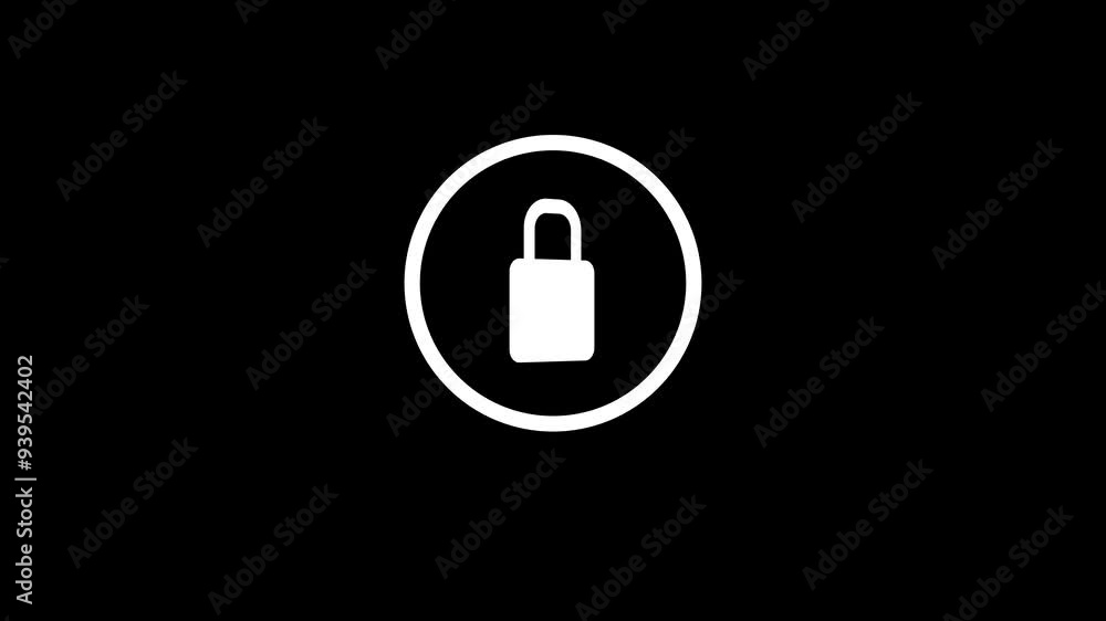 Animation of lock.Lock Icon Animation Perfect for Data Protection Animation of lock.Lock Icon Animation Perfect for Data Protection