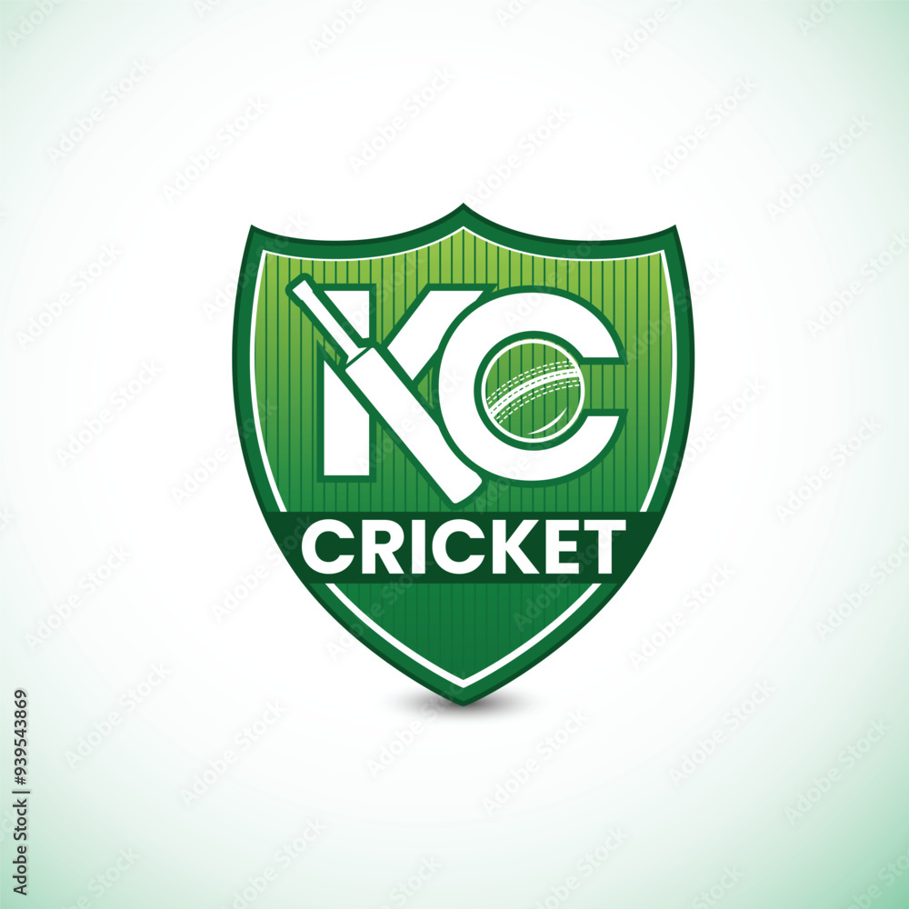 Cricket Logo Design With KC Letter for cricket academy, player, social media post design Cricket Logo Design With KC Letter for cricket academy, player, social media post design