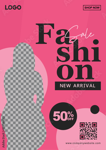 Fashion Show Sale Flyer Design Template