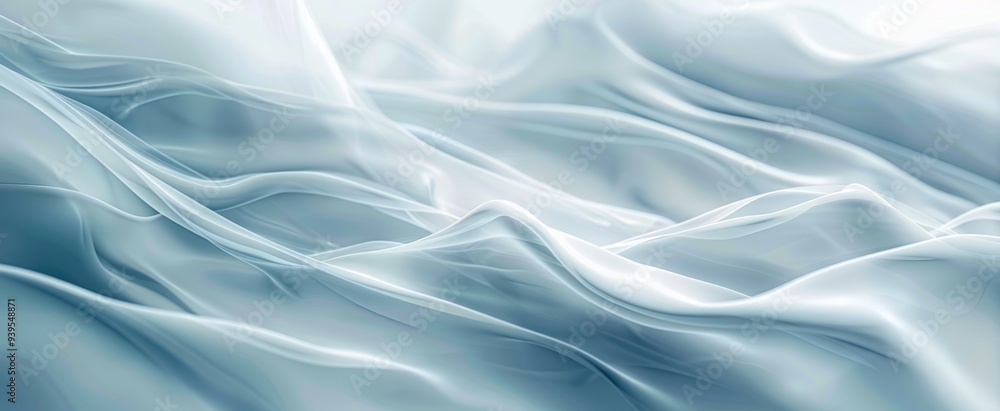 Obraz premium Abstract Blue and White Wavy Pattern