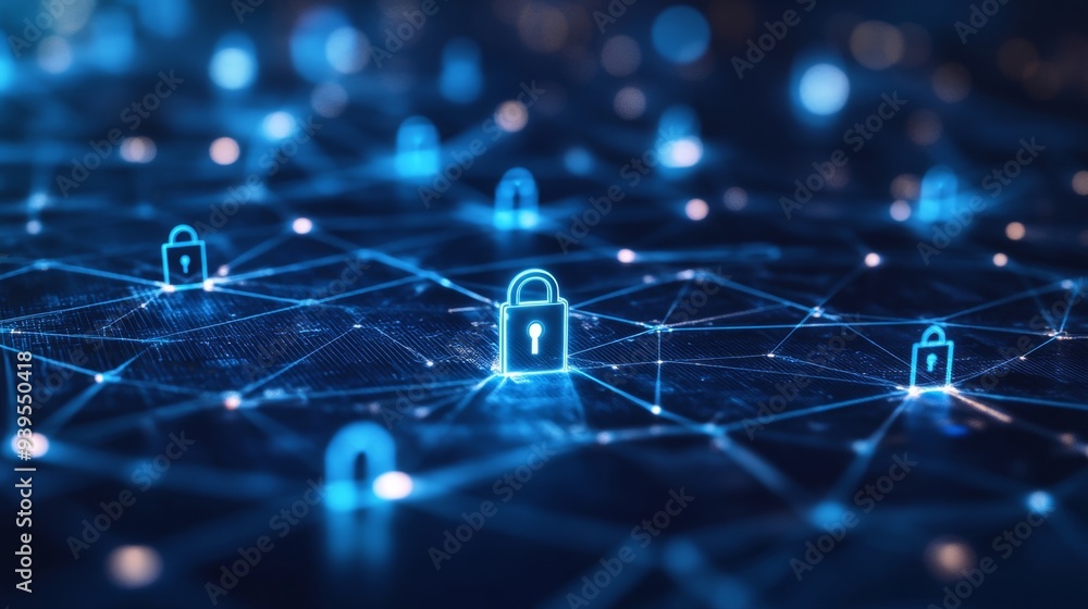 Digital Network Security Concept Digital Network Security Concept