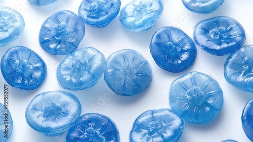 Blue Glass Buttons